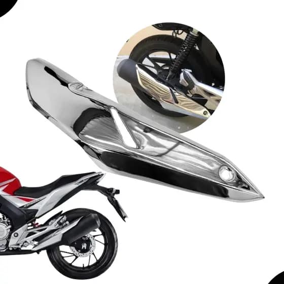 Protetor De Escapamento Moto Honda Twister 2016 A 2020 Titan