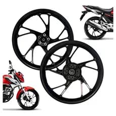 Par Rodas Liga Leve Titan Fan 160 16 24 Pé De Galinha Disco