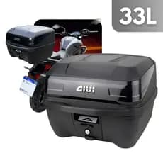Baú Givi T33NTBR Traffic III Universal Monolock Bauleto 33 Litros Cor Preto