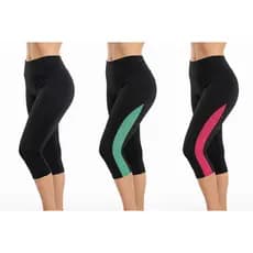 Kit 3  Capri Dry Preta, Calça Legging Feminina  Academia Fitness