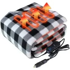 Electric Blanket,12 Volt Heated Blanket,Car Heated Travel Blanket, with a Timer, Warm Blanket for Cars,Office,Travelling