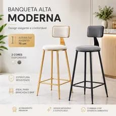 Banquetas Alta Bancos Banqueta Cozinha Bancada Bistrô Para Cozinha Balcão Bistrô Ilha Gourmet