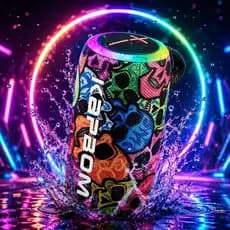Caixa de Som Bluetooth Speaker Resistente água IPX6 TWS FM/TF/USB RGB