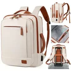 Mochila Notebook Oxford Impermeável USB Grande Capacidade Unissex Para Escola e Viagem