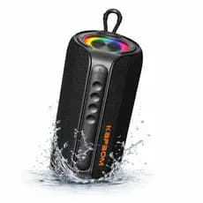 Caixa De Som Portátil Bluetooth KA-8883 80W Hi-Fi Resistente água TF/USB/AUX/TWS RGB