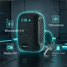 Caixa Som Bluetooth 5.4 Bike Moto 8W C/ Rádio FM, Cartão TF E TWS /FM/TF - IMS-X34D