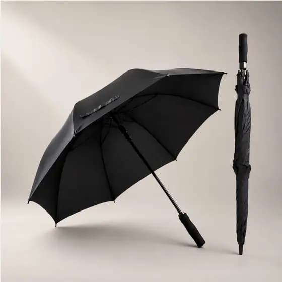 Guarda Chuva Preto Grande Reforçado Unissex