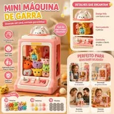 Presentes Para o Dia das Crianças -Máquina de pegar ursinhos infantil com garras e fichas.