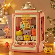 Mini Maquina De Pegar Bichinho Brinquedo Infantil Com Ganchos Fichas Ursinhos De Pélucia Bolinhas