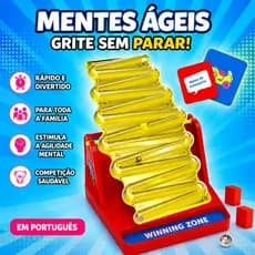 Tilt N' Shout Jogo Educativo, Tabuleiro de Gangorra Interativo Batalha Das Palavras em Português para Crianças e Adultos