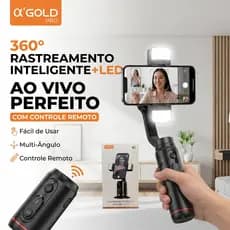 A'GOLD PRO SLF-02 Suporte com Rastreamento Facial 360° para Lives