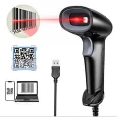 KIT4 Leitor de Código de Barras com Fio 1D, 2D, Qr Code Portátil USB