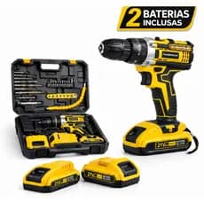Furadeira Parafusadeira Sem Fio 12V/21V com 2 Bateria de Lítio Recarregável Com Maleta e Acessórios