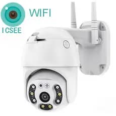Câmera A8 Externa ICSEE App Prova D'água - Infravermelho Alarme Wifi Hd Sensor De Movimento - Bivolt