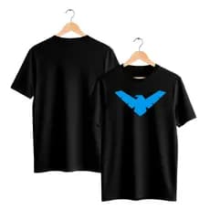 Camiseta Asa Noturna Masculina 100% Algodão Básica T-Shirt Geek Dick Grayson - Camisa Nightwing Batman DC | Estampa DTF