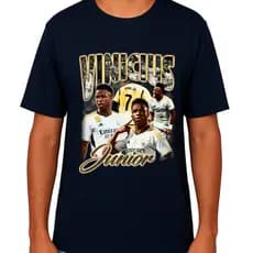 Camisa Camiseta Blusa Unisex Jogador Futebol VINICIÚS JUNIOR 100% Algodão Premium Masculino e feminina