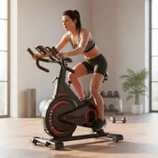 Bicicleta Spinning Ergométrica Exercício Profissional Monitor suporta até 120kg Academia 1.95m