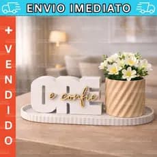 Kit Decorativo “Ore e Confie” com Vaso Cilíndrico, Design Moderno Decoração Minimalista Presente Criativo