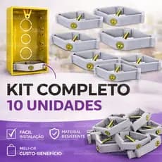 Kit Salva Abas Caixinha De Luz Tomada Interruptor Elétrico Reparo Instalação Caixas de Parede 4x2