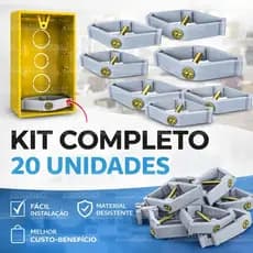 Kit Salva Abas Caixinha De Luz P/ Tomada Interruptor Elétrico Reparo Instalação Caixas de Parede