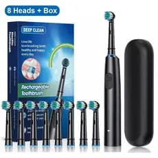 YJG5 Travel 8 unidades equipadas com caixa de cabeça de escova de dentes elétrica One o7uy escova recarregável