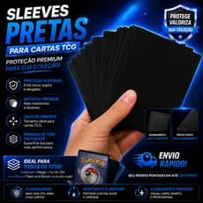 Kit 5 Protetores Slevees Figurinhas Cartas Pokemon Yugioh One Piece
