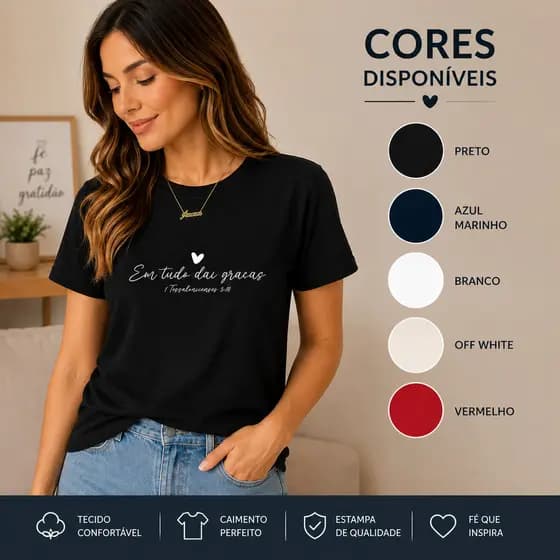 Camiseta Feminina, camisa feminina dia a dia, camiseta algodao, camisa premium, camiseta preta