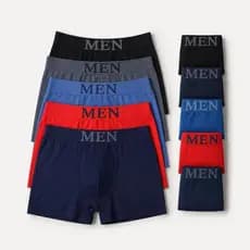 Kit 10 Cuecas Boxer Masculinas de Microfibra Confortáveis