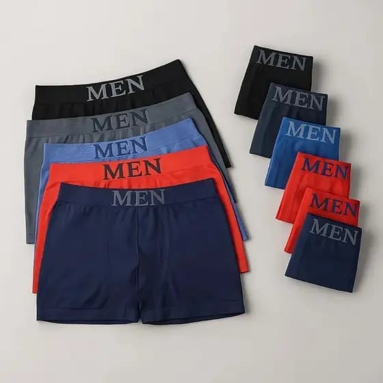Kit 10 Cuecas Boxer Masculinas Microfibra | Cores Sortidas, Super Macias e Confortáveis