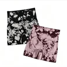Shorts Feminino Academia Marmorizado Zero Transparencia Cintura Alta Levanta Bumbum