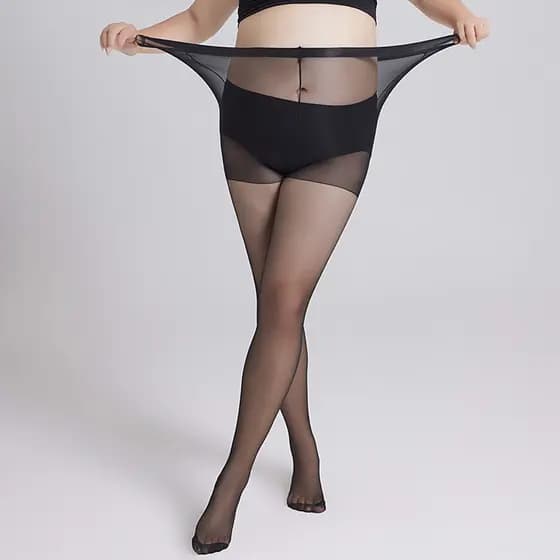 Meia calça 40D plus size Cintura alta sem apertar Resistente a unhas e pets Ajuste perfeito