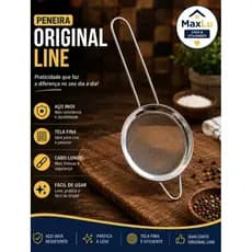 Peneira Aço Inox 8cm com Cabo Longo | Coador para Café, Chá, Sucos e Cozinha