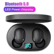 E6S Fones De Ouvido TWS Sem Fio Bluetooth 5.0 Display LED 9D Stero Fone Redução Ruído 01