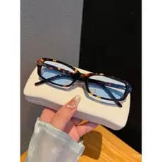 Novos óculos de sol quadrados com armação estreita, óculos de sol retangulares retrô da moda, estilo de rua com proteção