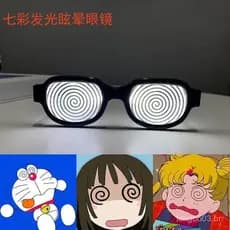 Acessórios fotográficos inspirados em tecnologia de desenhos animados de anime, equipamentos de discoteca, fantasia femi