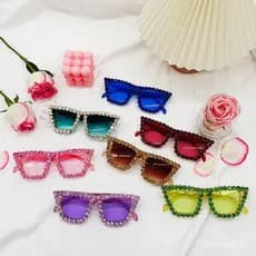 Óculos de sol extravagantes e peculiares com diamantes, elegantes para homens, modernos para a praia e à beira-mar, ócul