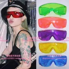 Óculos à prova de vento elegantes, óculos de sol transparentes em cores vibrantes, óculos de proteção estilo motociclist