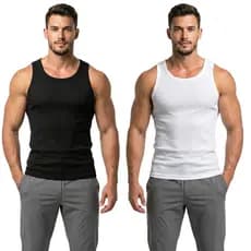 Kit 2 Regatas Masculina de Ribana Regata Americana Premium Fit Treino Academia