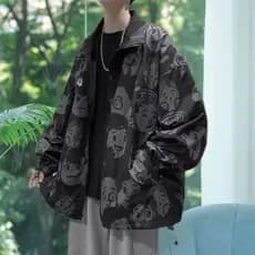 Jaqueta dupla face jaqueta fina primavera na moda jaqueta masculina primavera outono estilo na moda masculino solto esti