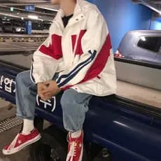 Temporada engrossado jaqueta com capuz masculino versão coreana solto bf Hong Kong estilo estudante Harajuku estilo jaqu