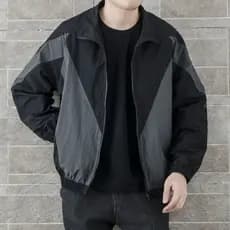 2025 primavera outono Casual jaqueta masculina bonito jaqueta versão coreana costura fina larga#2025春秋季休闲男外套帅气夹克韩版男拼接薄款宽