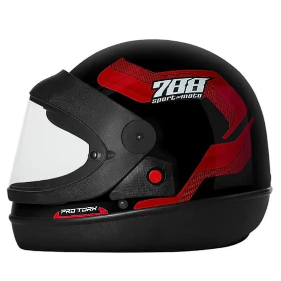 Capacete Moto Fechado Pro Tork Original Sport Moto 788 Masculino e Feminino 56 A 62
