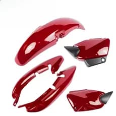 Kit Carenagem Completo Titan 125 Vermelho 2000 2001 2002 2003 2004 + Evernizado