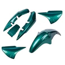 Kit Carenagem Completo Titan 150 Verde 2004 2005 + Envernizado
