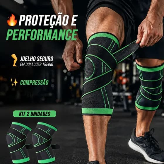 Kit 2 Joelheiras Compressão Tensor Alívio Dor No Joelho