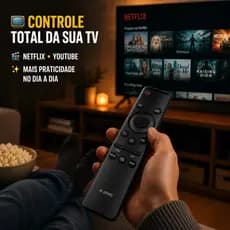 Controle Remoto Samsung Smart TV 4K Universal Botão Netflix Prime Video GloboPlay