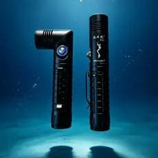 X XML3 Lanterna de mergulho profissional Mar em forma de L Farol externo de canto de 90 graus Lanterna recarregável USB