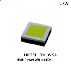 27W LHP531 plana HI contas de lâmpada de luz branca de longo alcance 6500K lanterna de 9 núcleos farol 9A 3V 5050 led