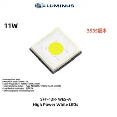 LUMINUS 11W SFT-12R Contas de lanterna de luz forte plana de longo alcance 3V 3535 led DIY contas de lâmpada de substitu