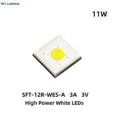 11W Luminus SFT-12R plano oi longo alcance pequeno ponto de luz 3535 contas de lâmpada de luz branca 3A 3V LED lanterna